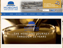 Tablet Screenshot of hobsons-brewery.co.uk